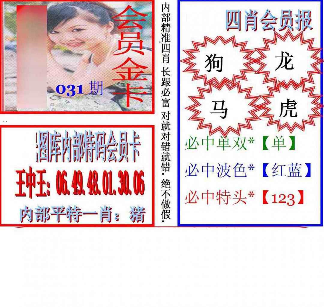 031期马经四肖会员报(新图)[图]