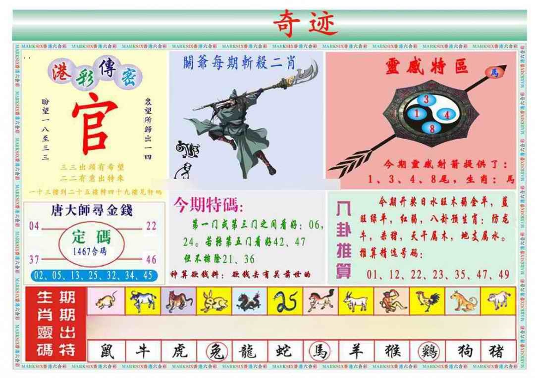 031期马经奇迹B(新图推荐)[图]