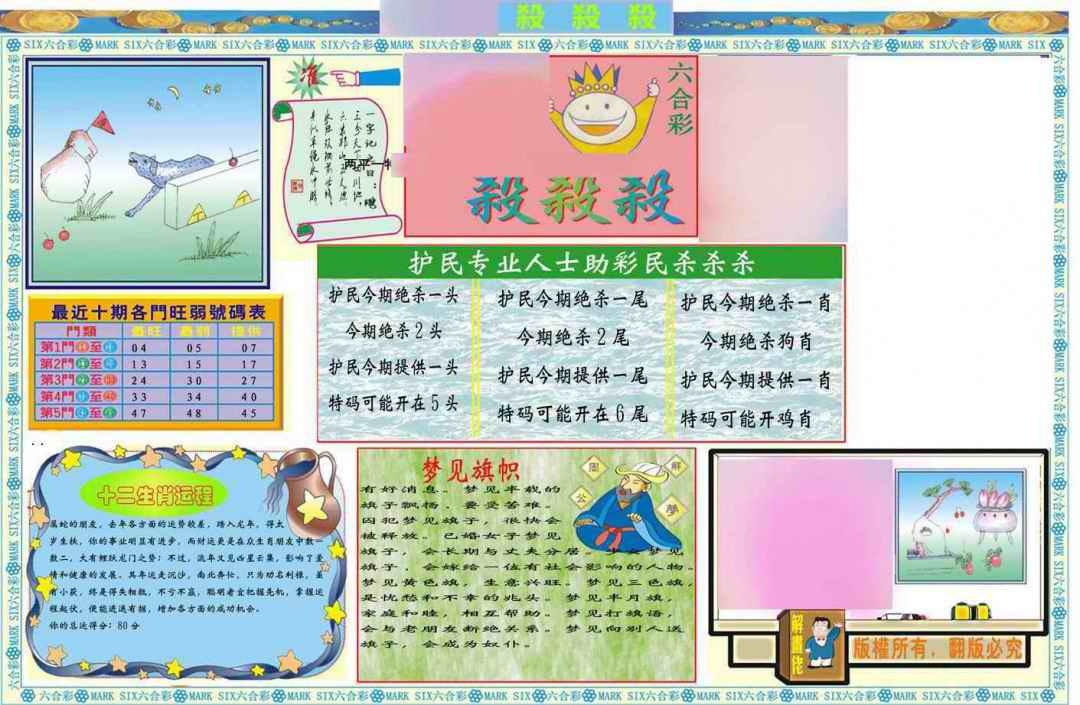 031期马经杀杀杀A(新图推荐)[图]