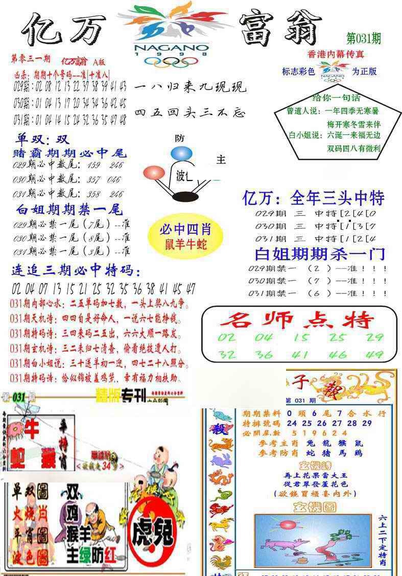 031期亿万富翁A[图]